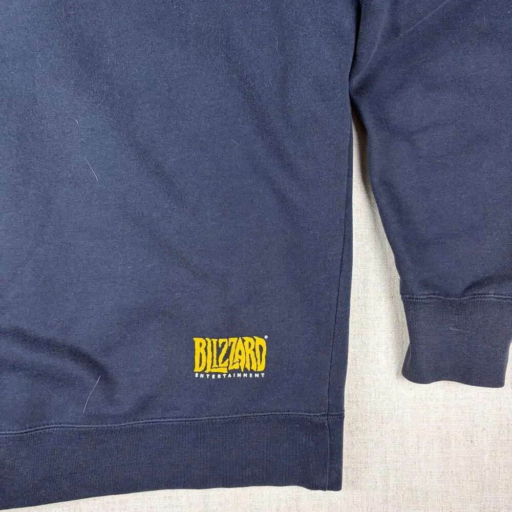 World of Warcraft Y2K Frost Resistance Blizzard Jinx Large Zip Up Hoodie - Picture 6 of 8